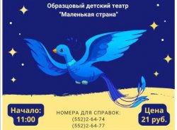 Образцовый театр «Маленькая страна» приглашает гостей на спектакль «Синяя птица»